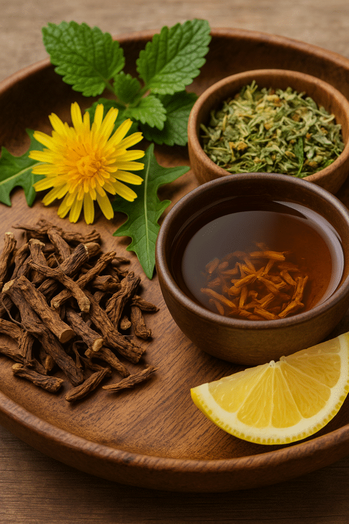 dandelion tea recipe ingredients for liver detox