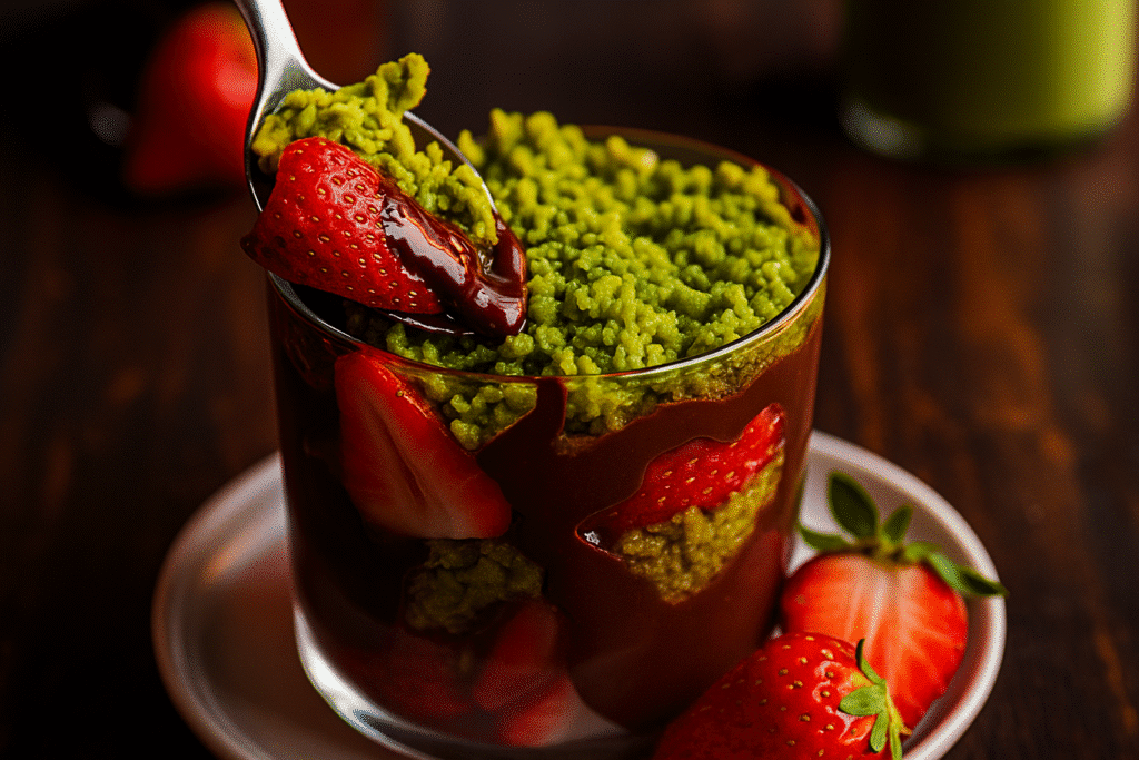 Luxury Dubai chocolate strawberries