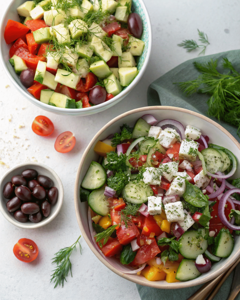 Mediterranean Cucumber Salad: The Ultimate Fresh and Flavorful Recipe Guide 5 Mediterranean Cucumber Salad vs. Greek Salad