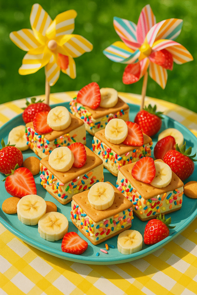 Party tray of Nightingale Banana Pudding Ice Cream Sandwiches