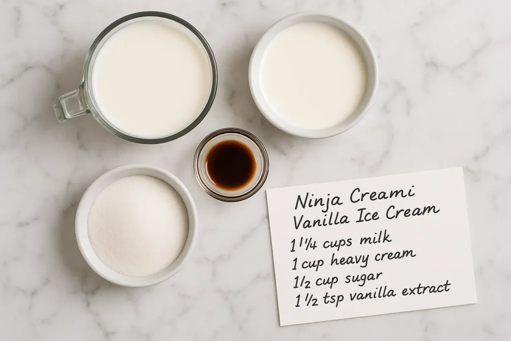 Ninja Creami Vanilla Ice Cream Recipe: The Best Creamiest Treat at Home 2 ingredients for ninja creami vanilla ice cream recipe