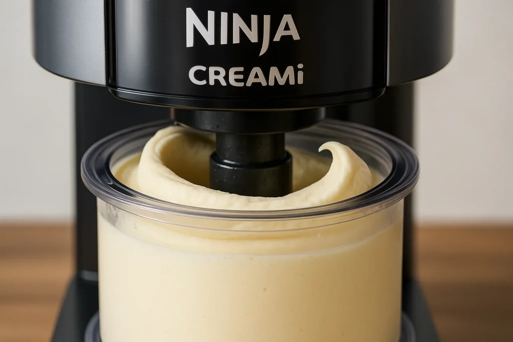 Ninja Creami Vanilla Ice Cream Recipe: The Best Creamiest Treat at Home 3 spinning ninja creami vanilla ice cream recipe